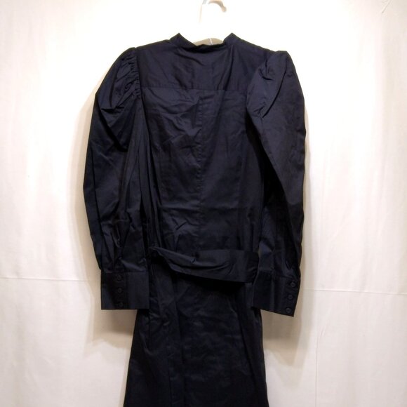 Prologue Puff Long Sleeve Button-Up Maxi-Length Shirt Dress Tie Waist Medium NWT - Picture 6 of 8